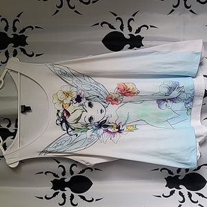 Torrid Disney Tinkerbell tank top plus sized 2 2xl